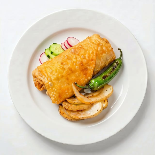 Burrito Birria con Consomé.