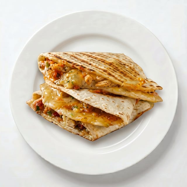 Carne & Queso Quesadilla / Meat & Cheese.