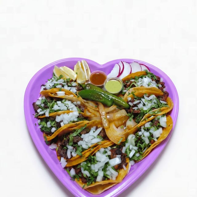 Taco Heart Tray (San Valentín Special).