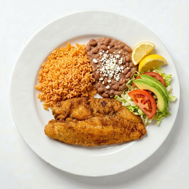 Platillo de Filete de Pescado a la Plancha.