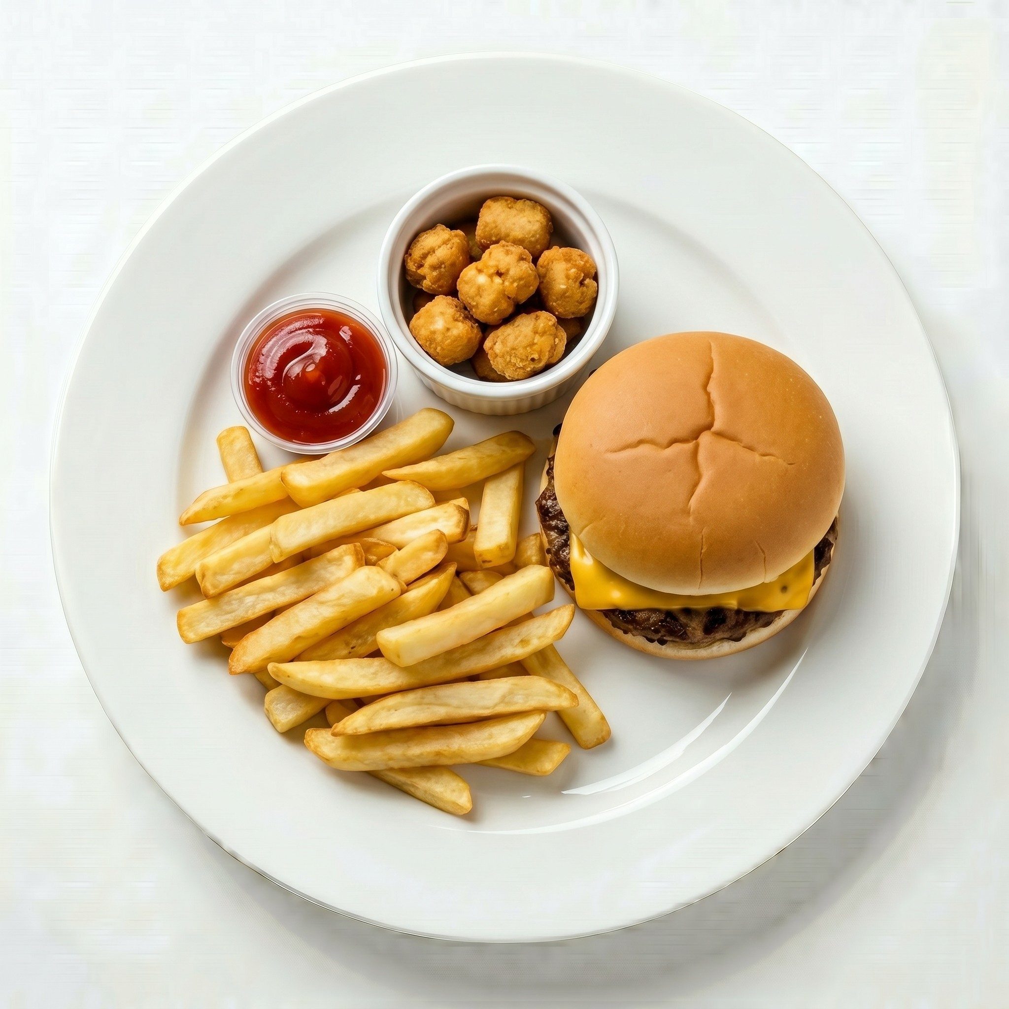 Kids Burger Meal.