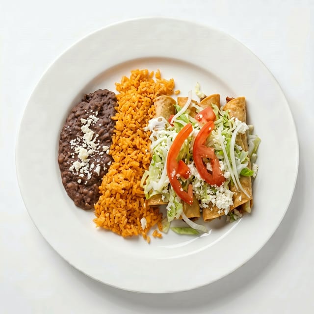 Platillo de Tacos Dorados.