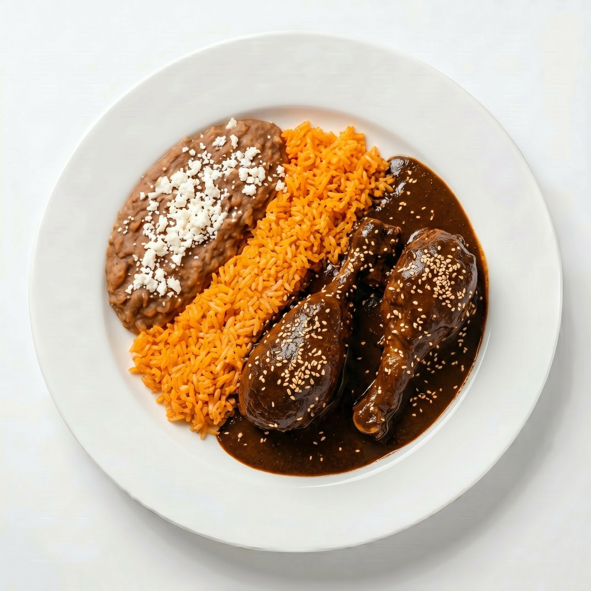 Platillo De Mole Con Pollo.
