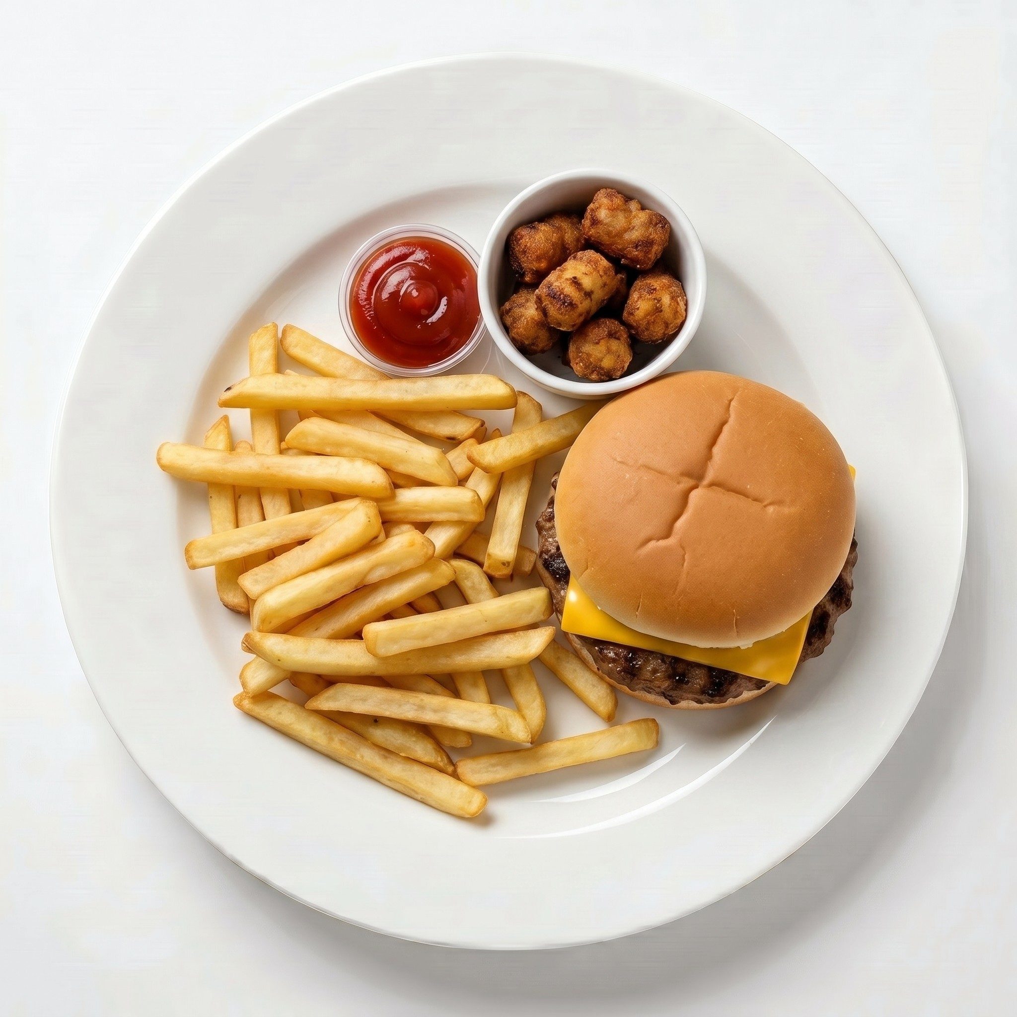 Kids Burger Meal.